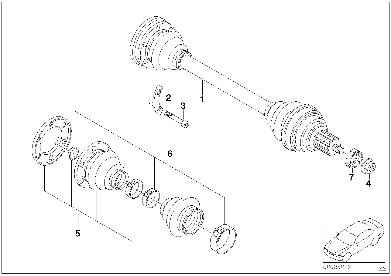 BMW 33219067810 - Putekļusargs, Piedziņas vārpsta ps1.lv