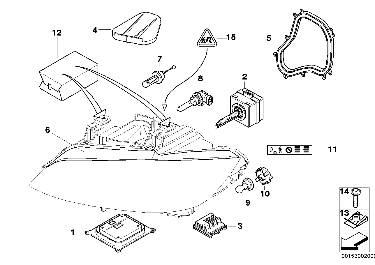 BMW 63 11 7 182 520 - Vadības iekārta, Apgaismojums ps1.lv