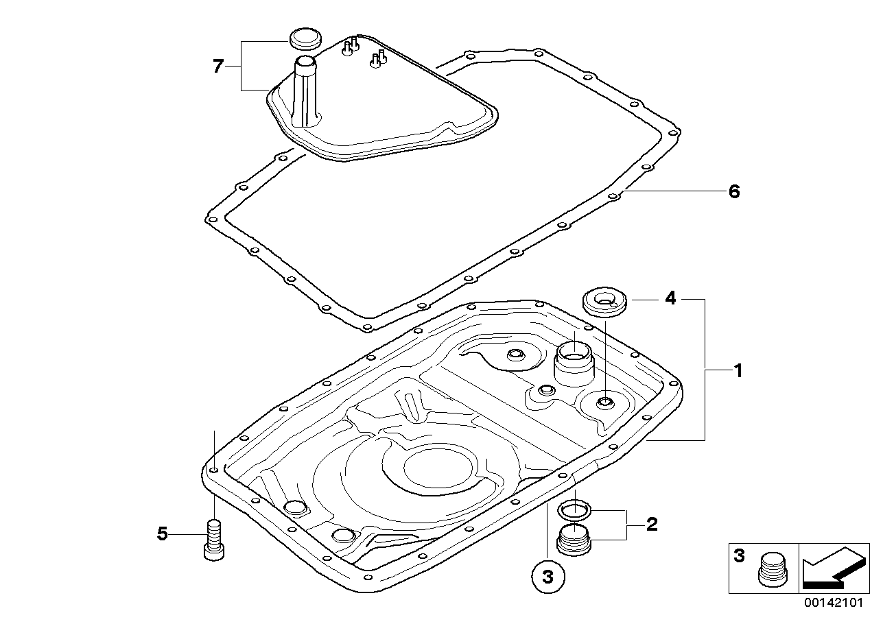 BMW 24117543484 - Blīve, Eļļas vācele-Autom. pārnesumkārba ps1.lv