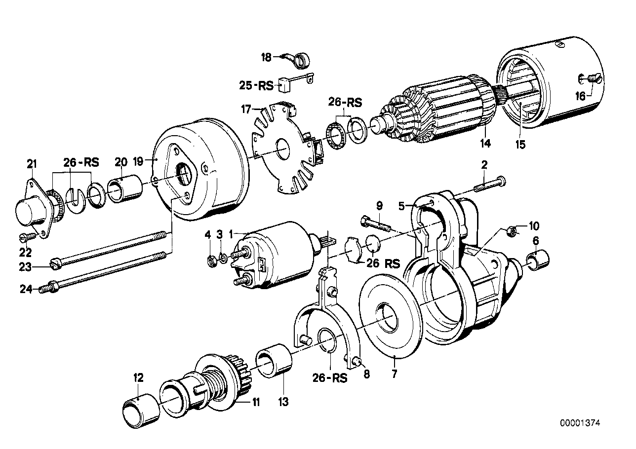 BMW 12 41 1 268 370 - Zobrats, Starteris ps1.lv