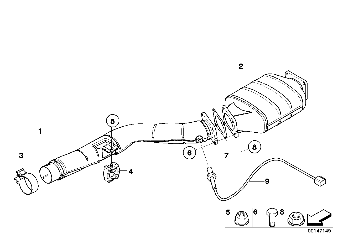 BMW (18.30.7.798.159) - Nosēdumu / Daļiņu filtrs, Izplūdes gāzu sistēma ps1.lv