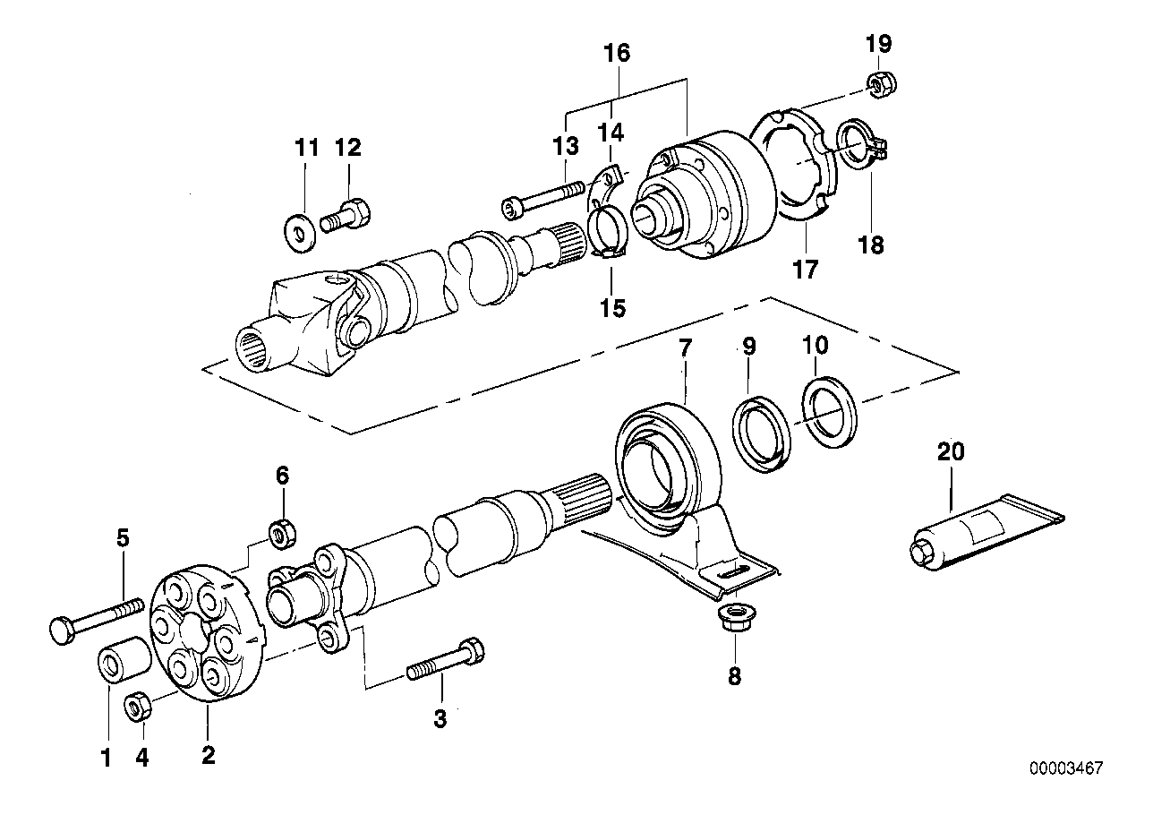 BMW 26 11 1 229 065 - Šarnīrs, Garenvārpsta ps1.lv