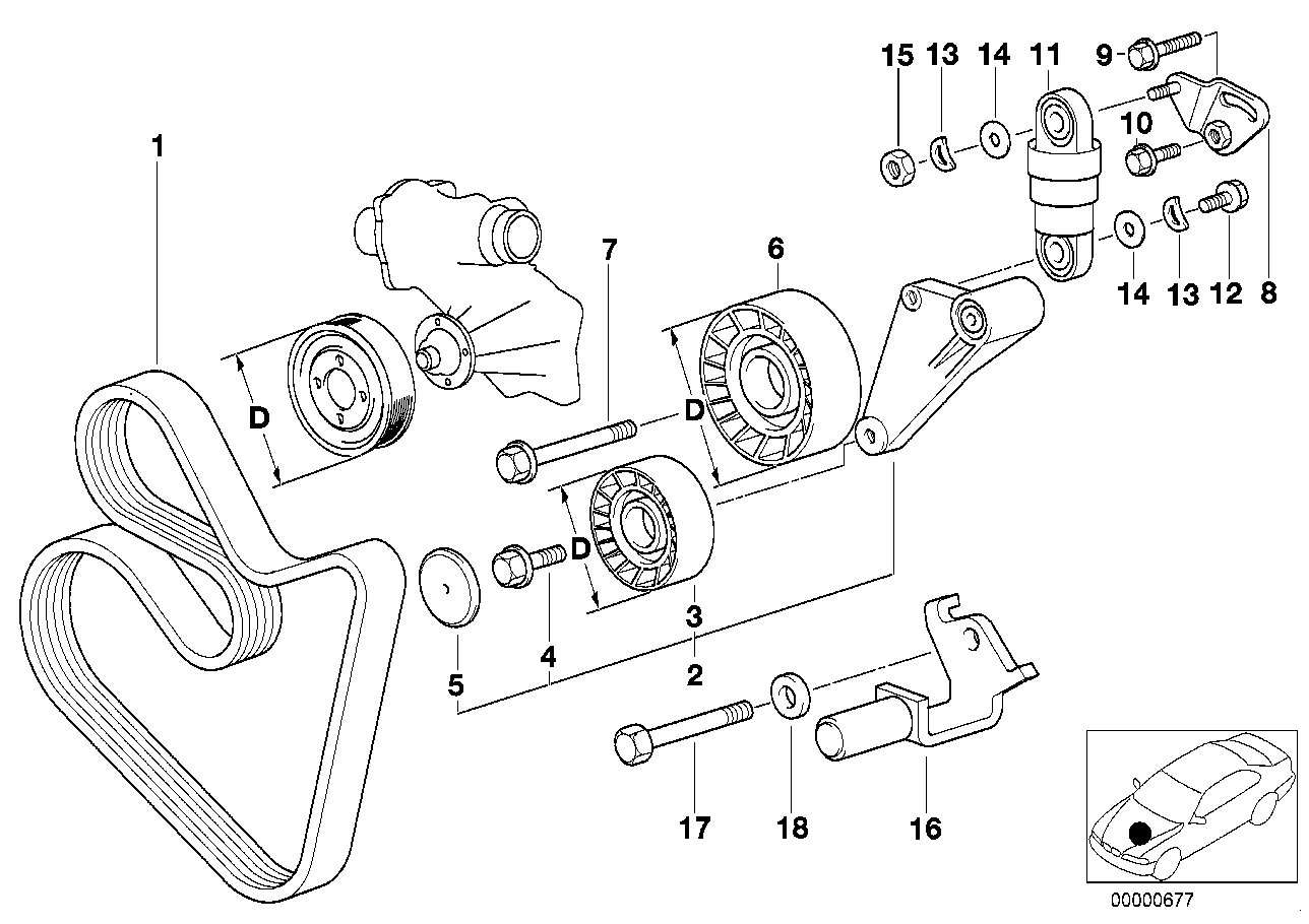 Mini 11 28 7 636 363 - Ribbed v-belt ps1.lv