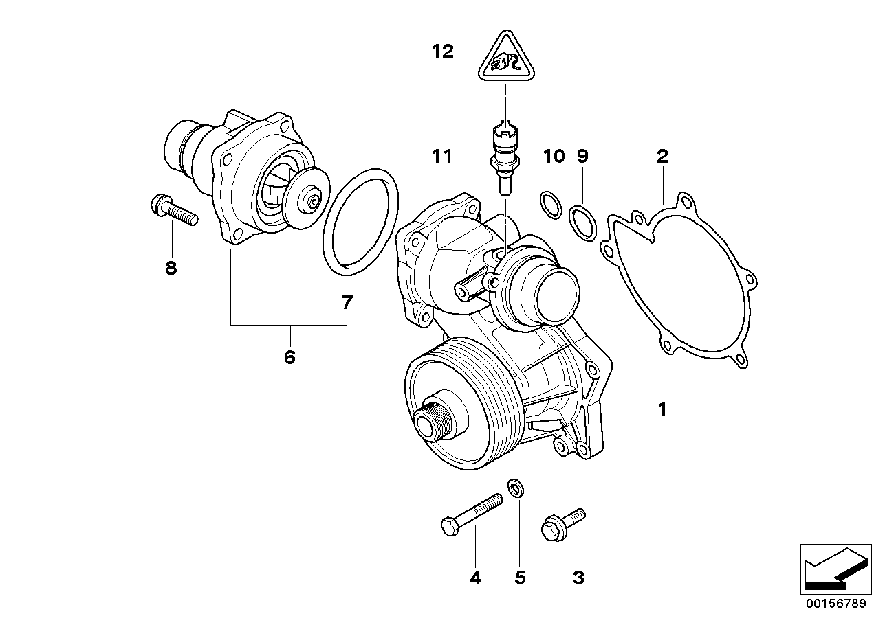 BMW 11 51 1 705 408 - Blīve, Termostats ps1.lv