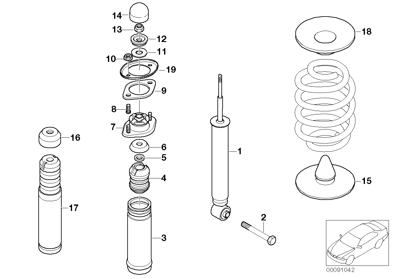 BMW 33 52 1 095 913 - Amortizators ps1.lv