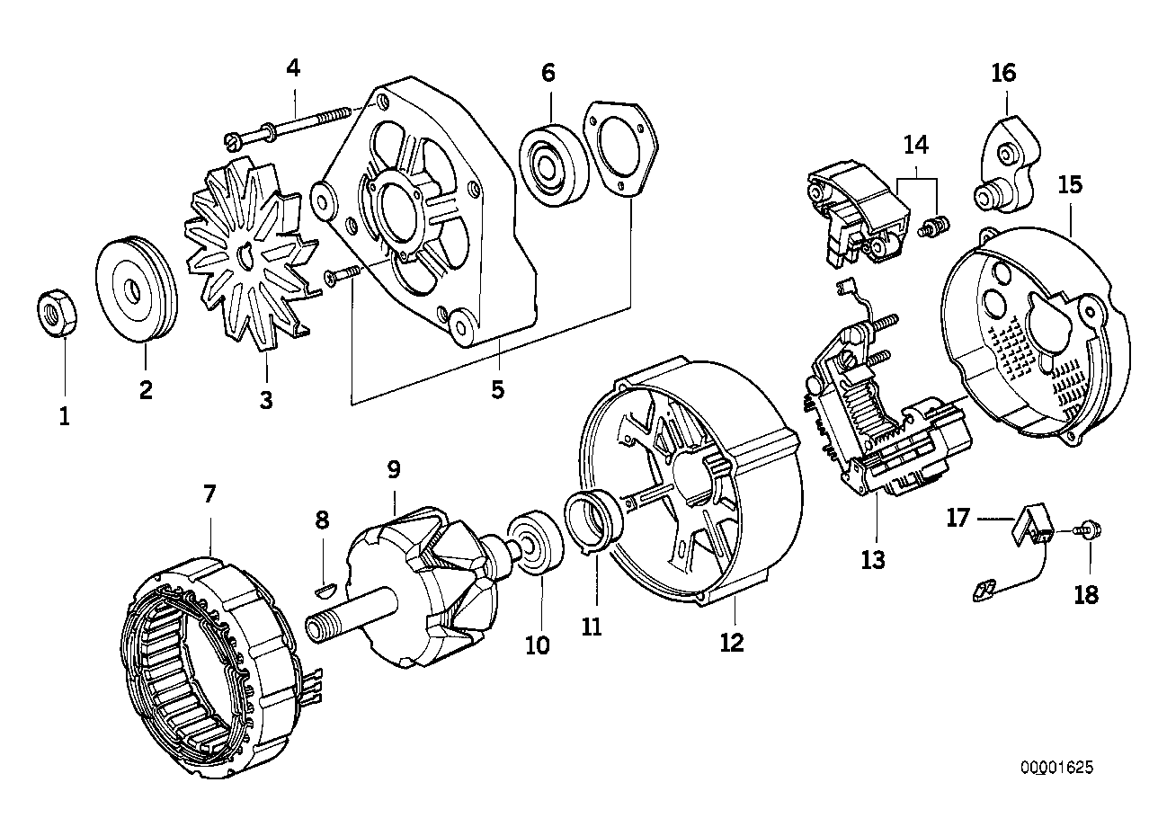 BMW 12311734323 - Ģenerators ps1.lv