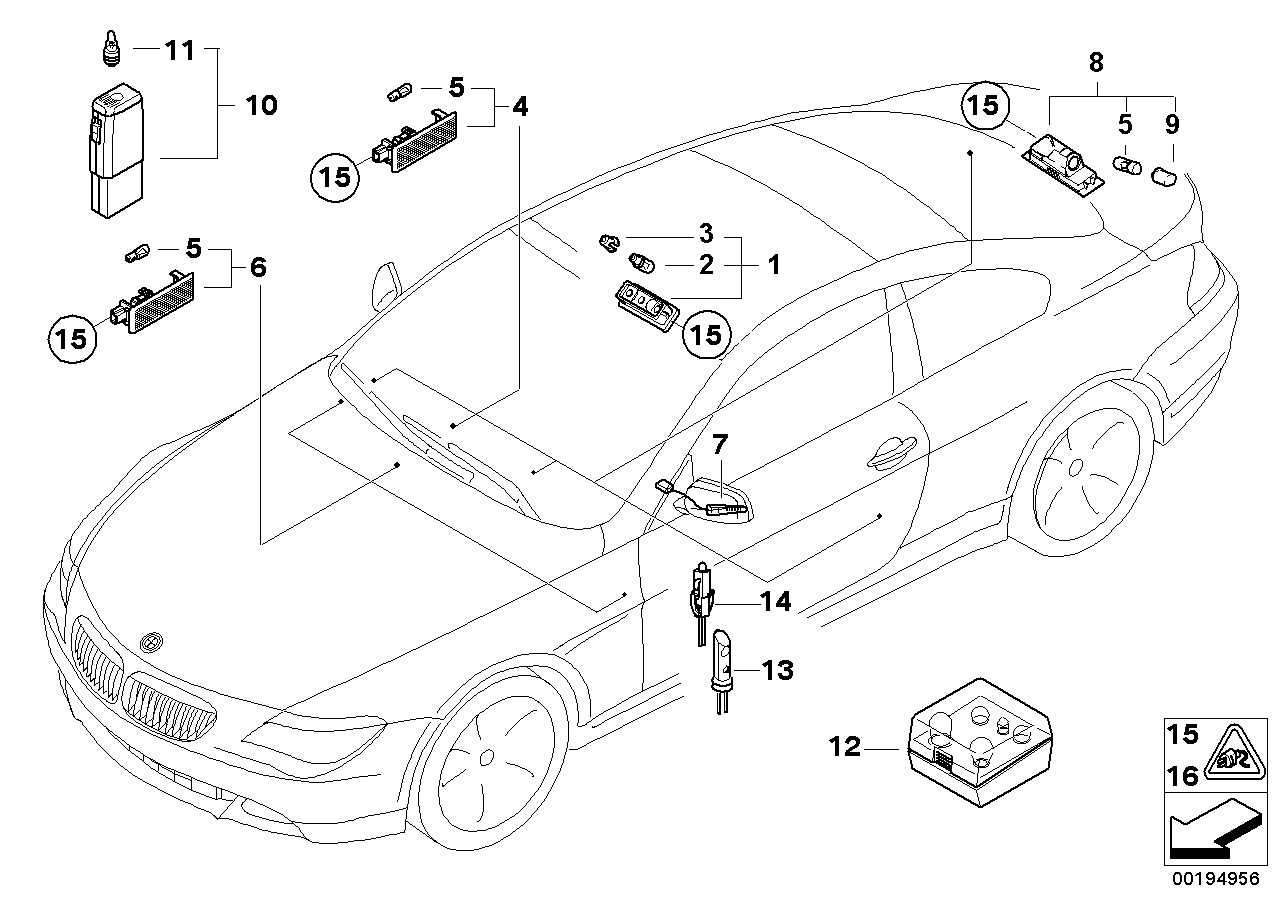 Mini 63267165735 - Numurzīmes apgaismojuma lukturis ps1.lv