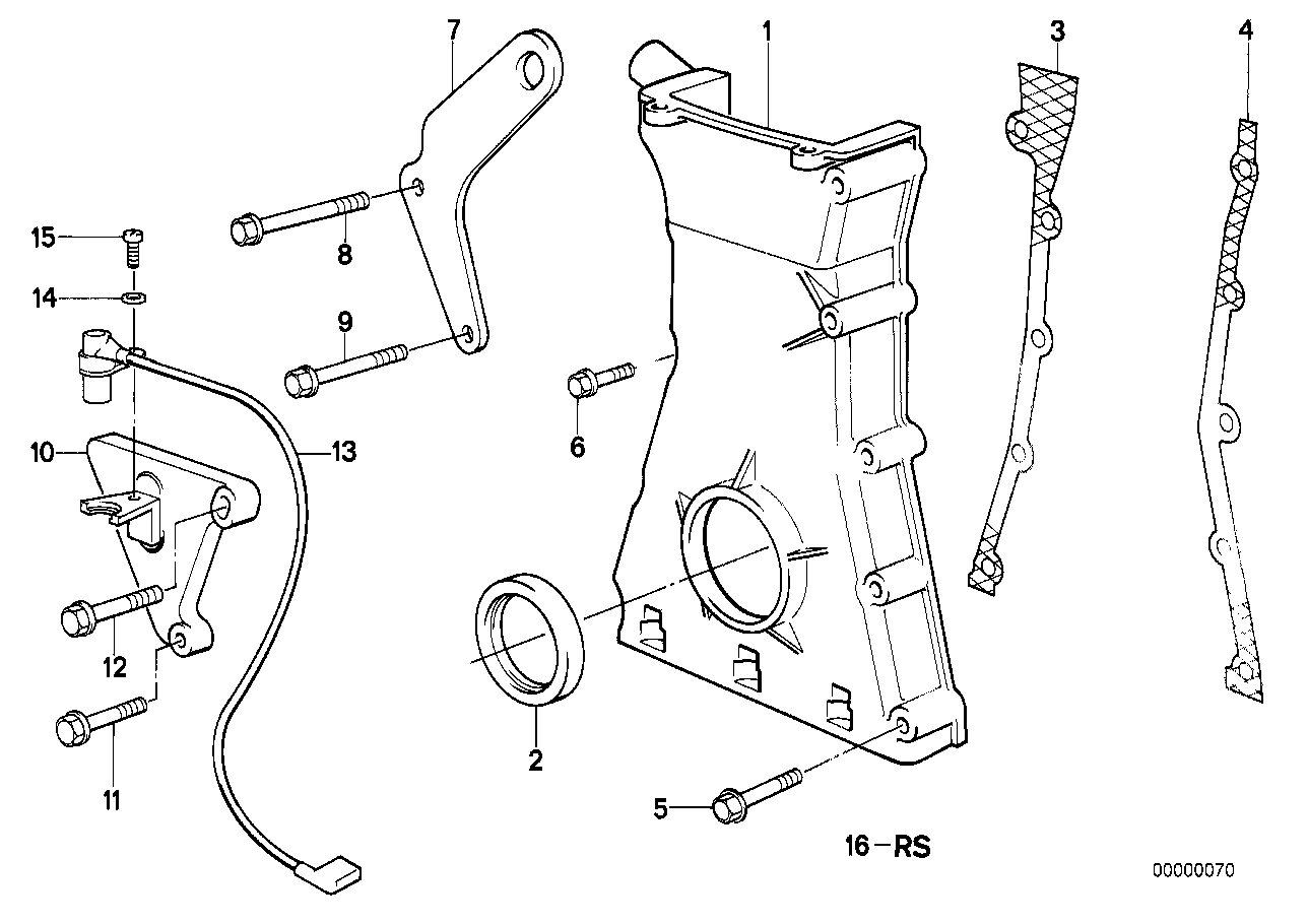 BMW 11 14 1 715 100 - Vārpstas blīvgredzens, Kloķvārpsta ps1.lv