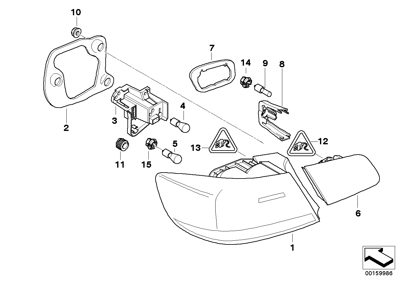 BMW 63217174403 - Aizmugurējais lukturis ps1.lv