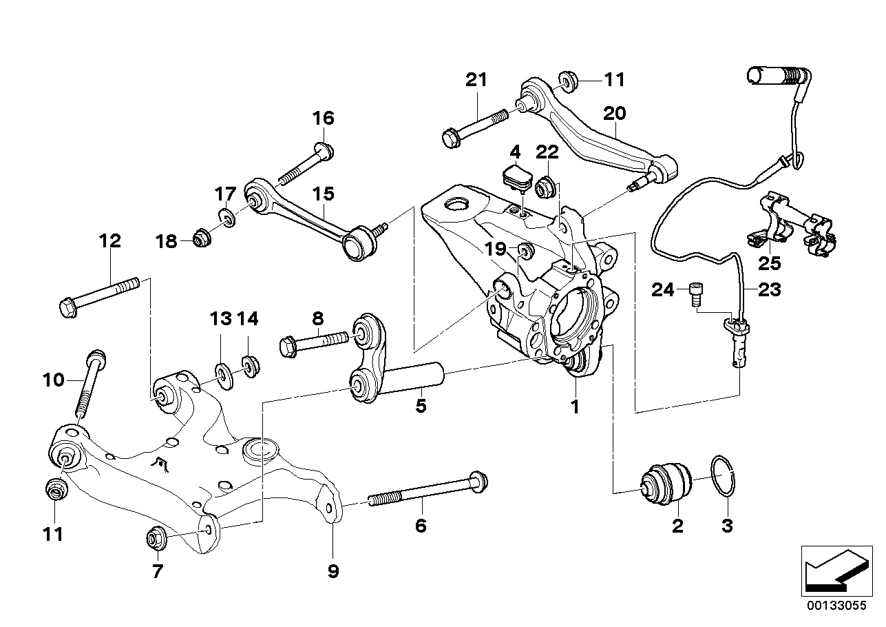 BMW 33 32 2 347 991 - Neatkarīgās balstiekārtas svira, Riteņa piekare ps1.lv