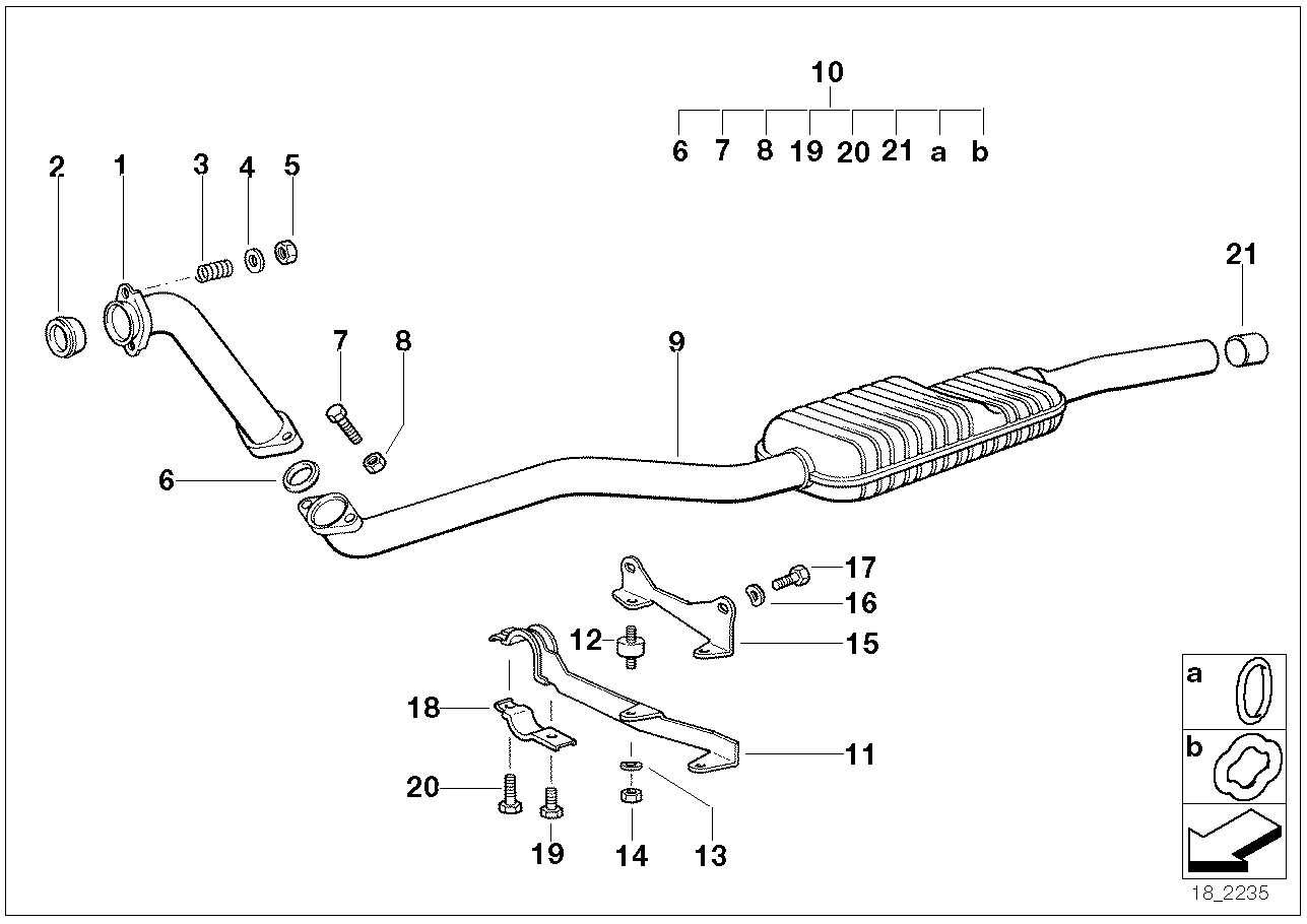 PEUGEOT 18112242656 - Atspere, Izplūdes caurule ps1.lv