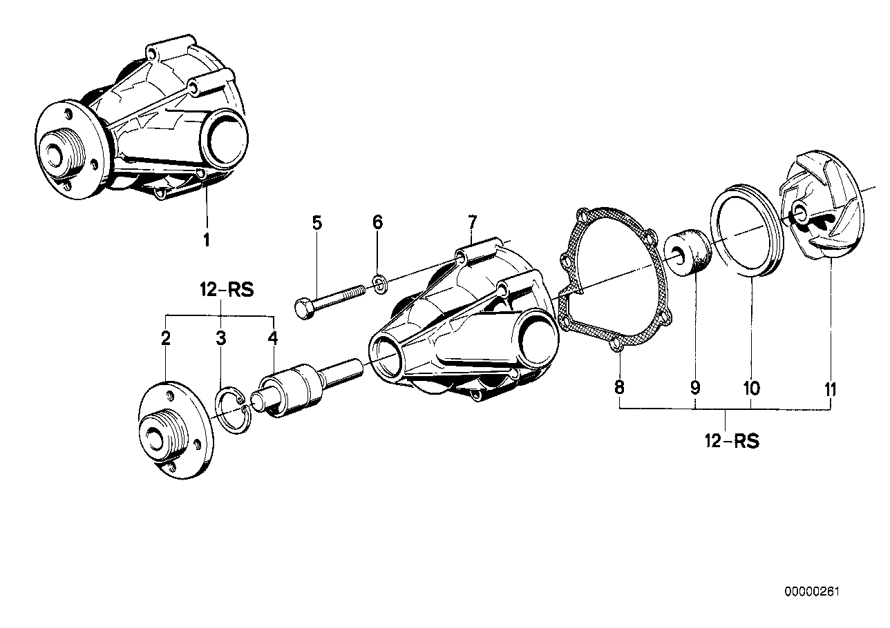 BMW 11 51 9 071 564 - Ūdenssūknis ps1.lv