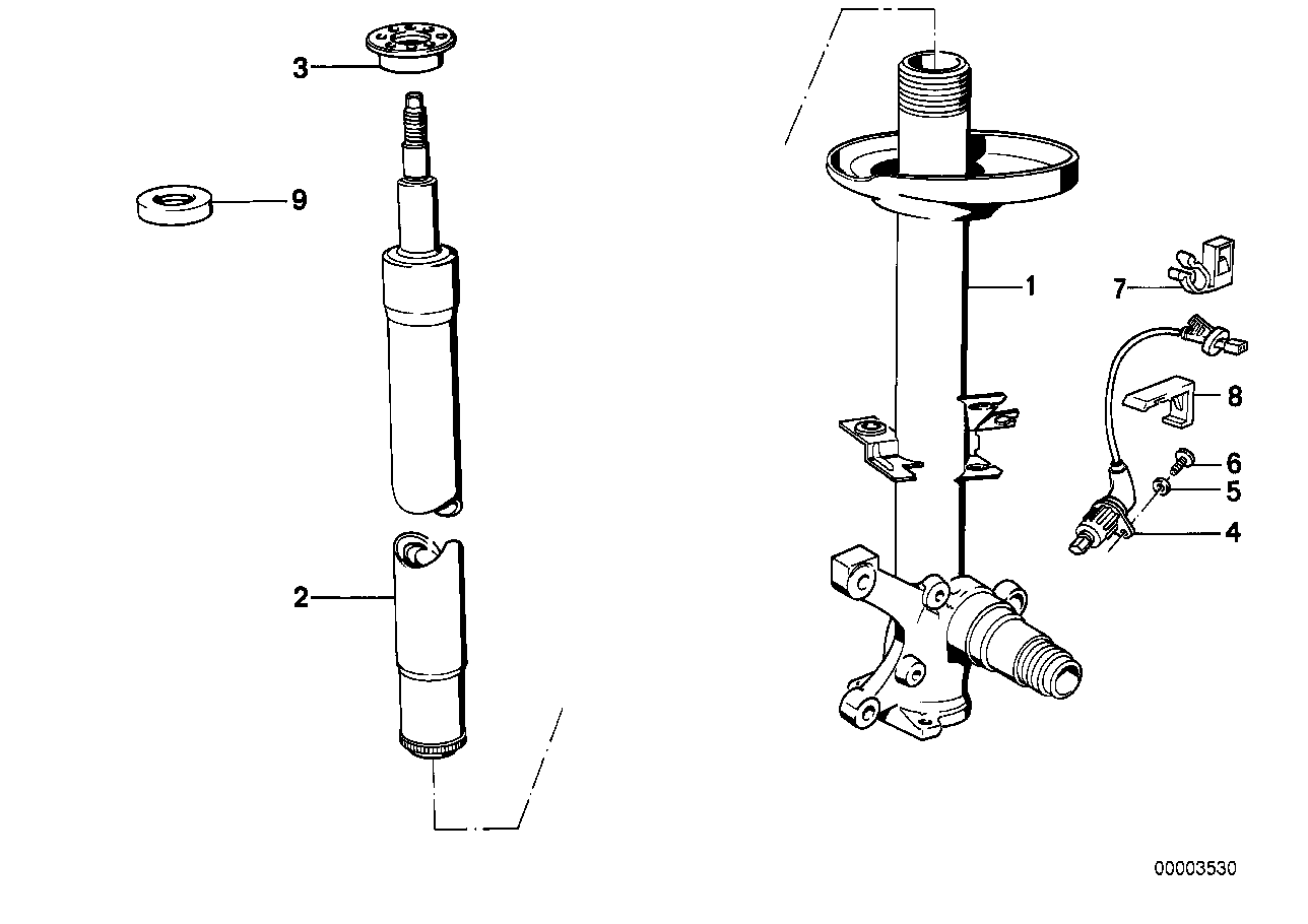 BMW 31 32 1 138 836 - Amortizators ps1.lv