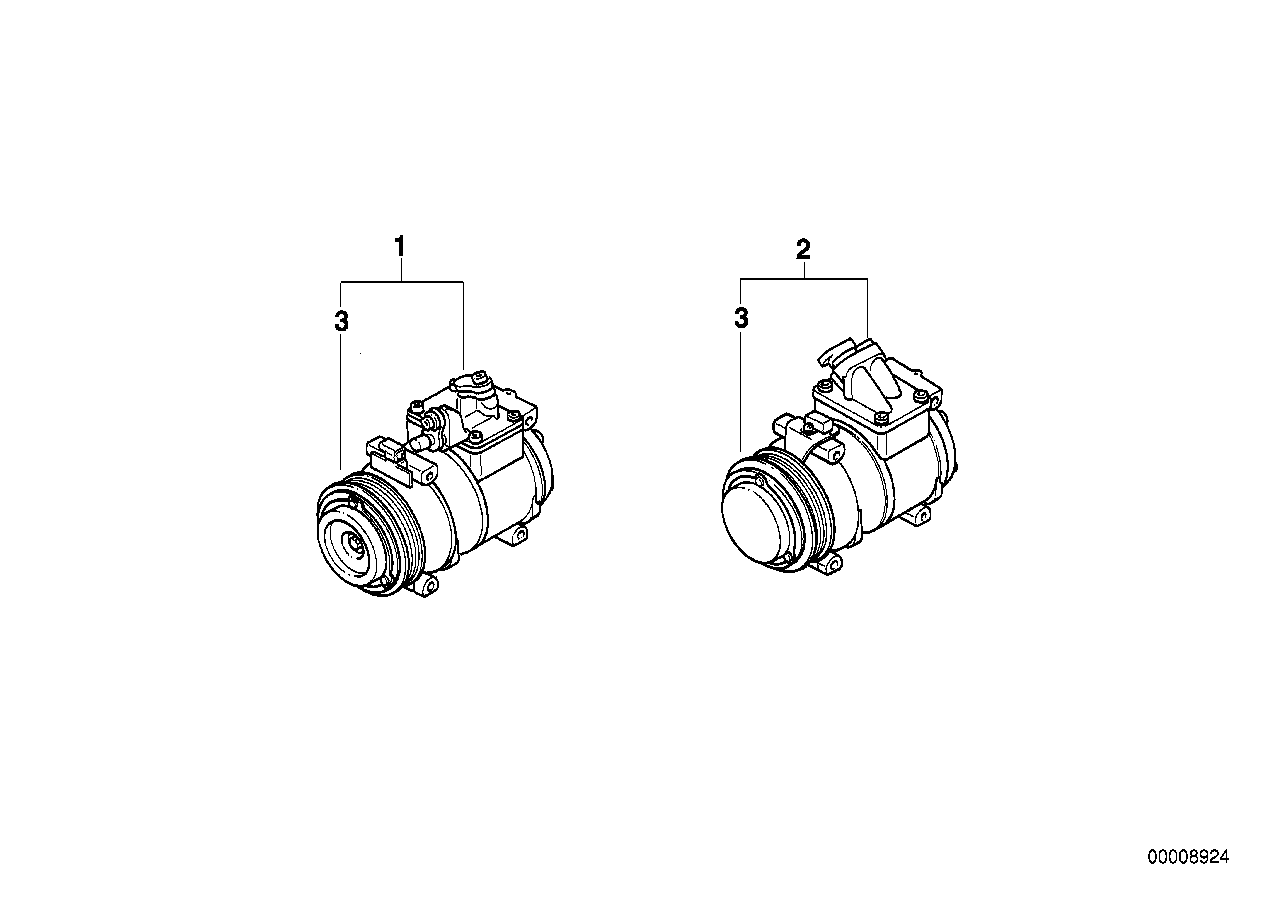 BMW (BRILLIANCE) 64 52 6 910 460 - Kompresors, Gaisa kond. sistēma ps1.lv