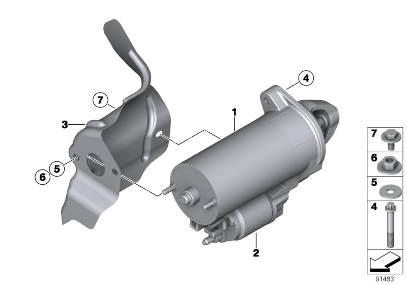 BMW (BRILLIANCE) 12417579155 - Starteris ps1.lv