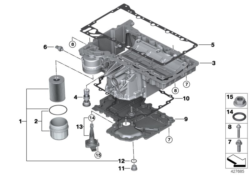 BMW 12 61 8 611 273 - Devējs, Eļļas spiediens ps1.lv