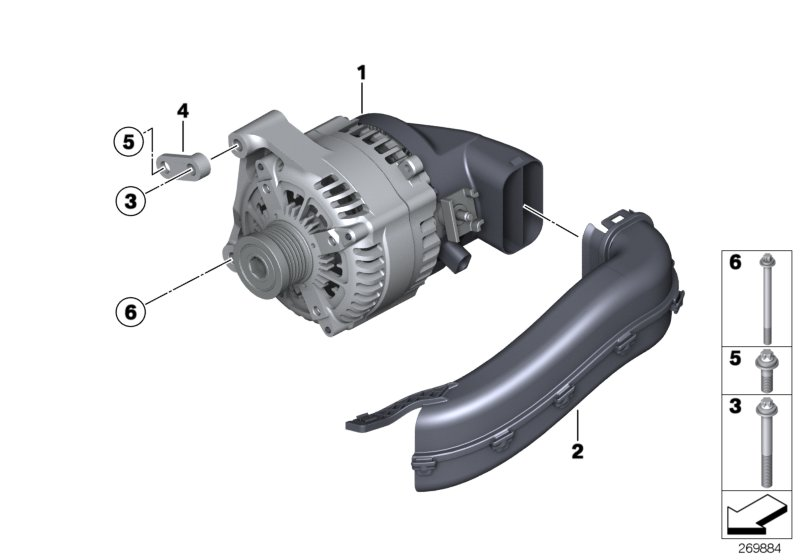 Mini 12 31 7 605 060 - Piedziņas skriemelis, Ģenerators ps1.lv