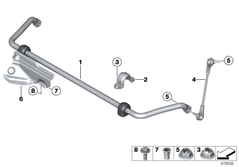 BMW 31 30 6 792 211 - Stiepnis / Atsaite, Stabilizators ps1.lv