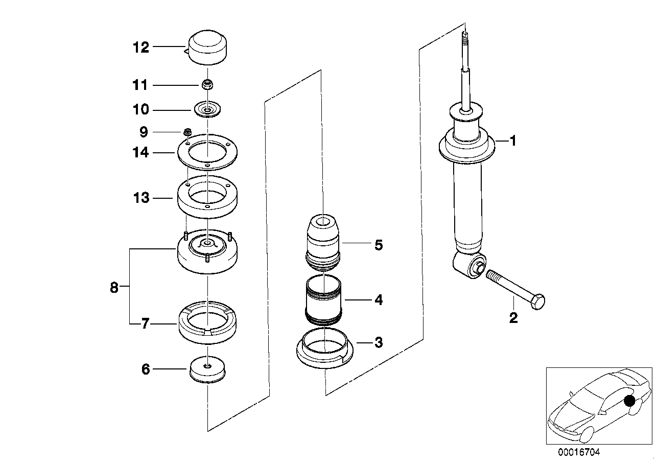 BMW 33 52 1 094 467 - Amortizators ps1.lv