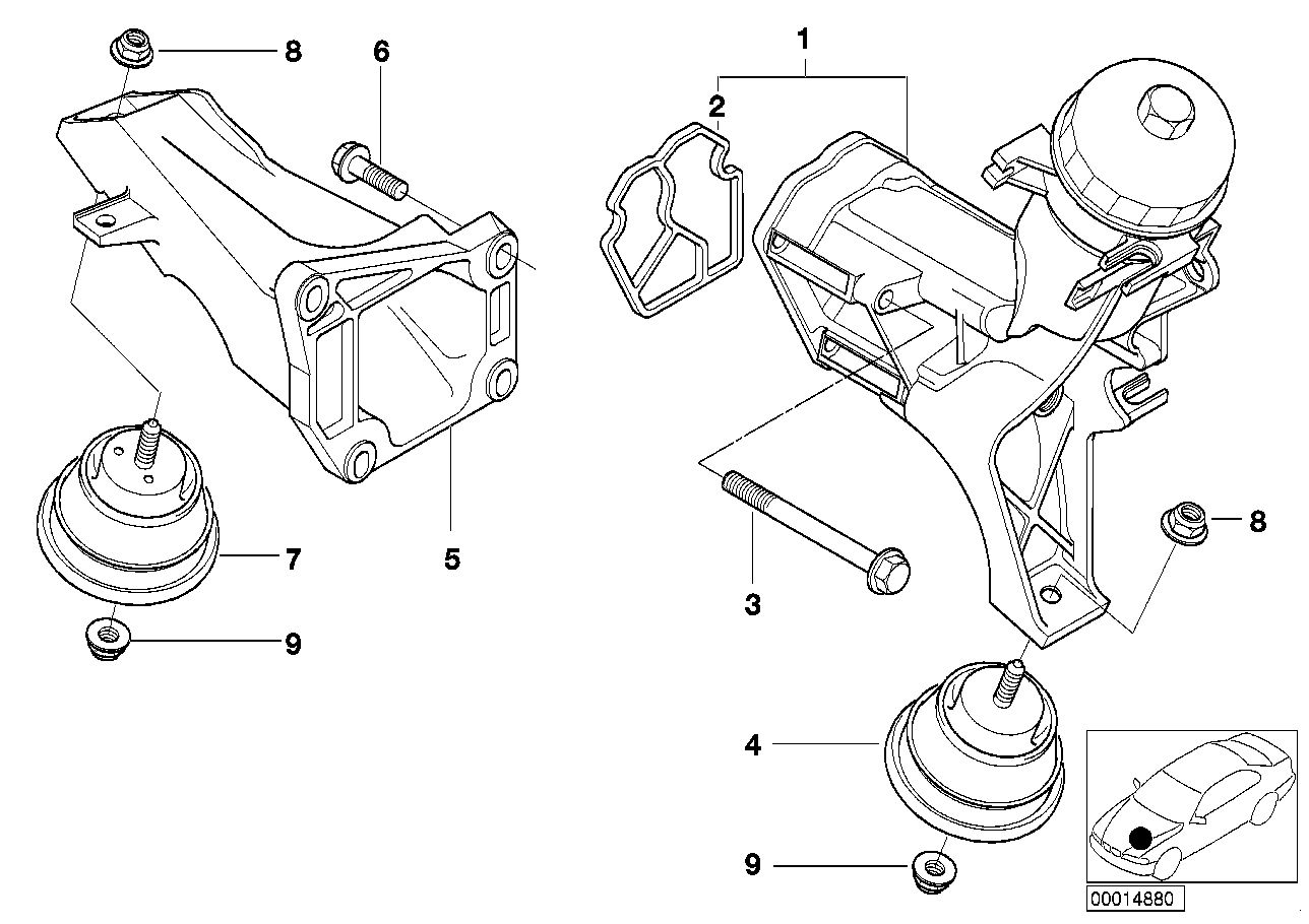 BMW 22 11 6 779 972 - Piekare, Dzinējs ps1.lv