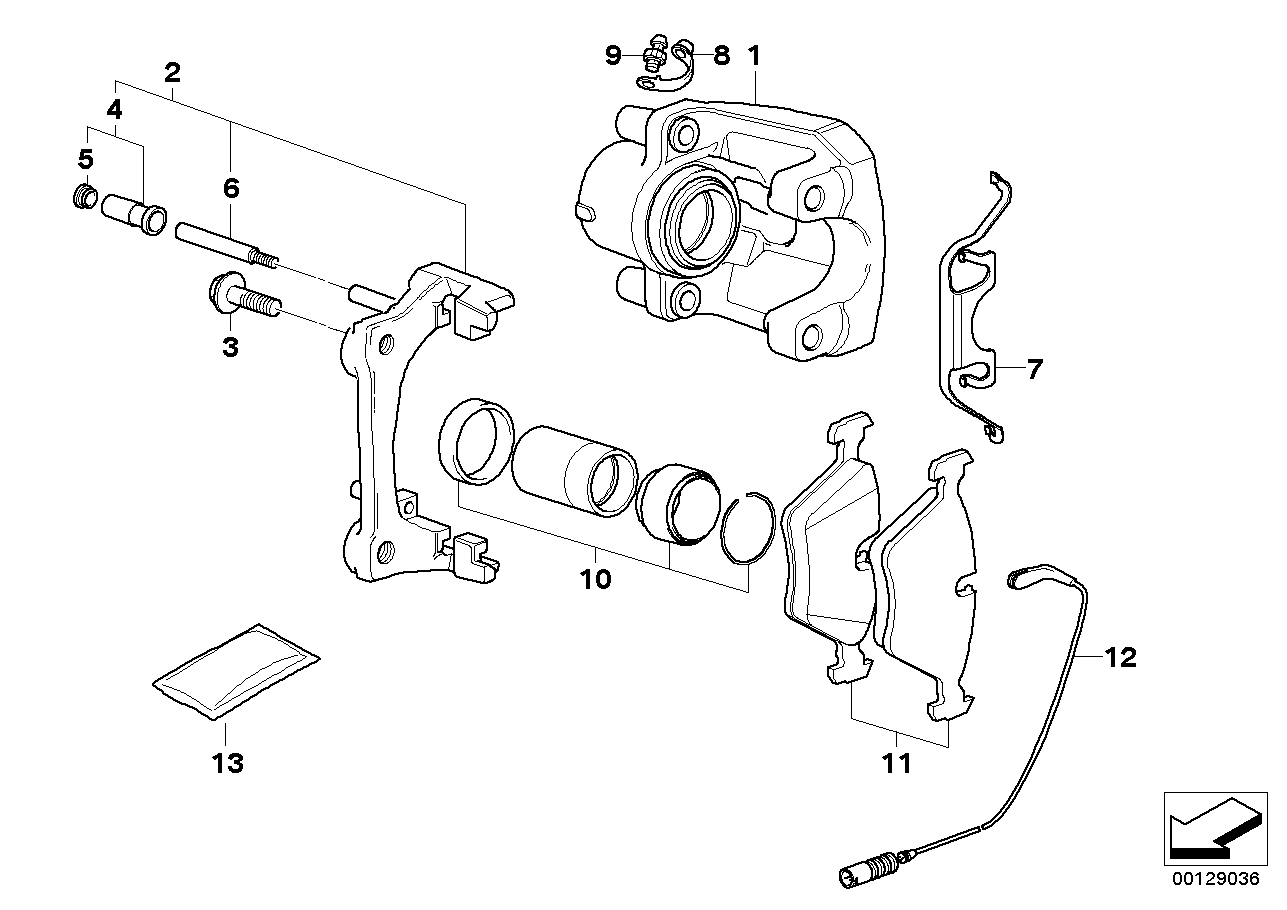 BMW 34213403241 - Bremžu uzliku kompl., Disku bremzes ps1.lv