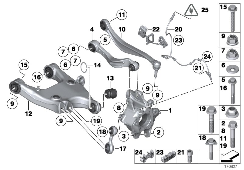 BMW 33 32 6 782 131 - Neatkarīgās balstiekārtas svira, Riteņa piekare ps1.lv