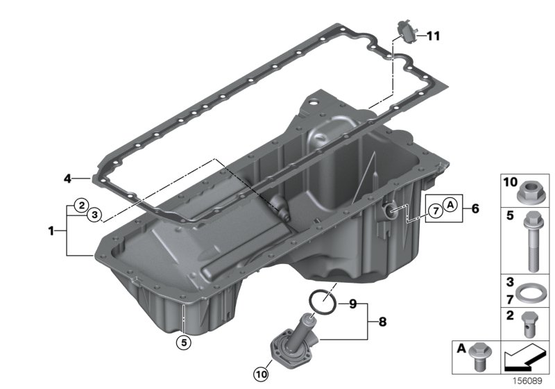 BMW 11137552414 - Eļļas vācele ps1.lv