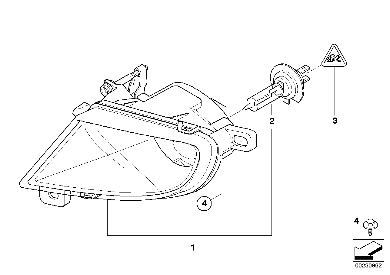 BMW 63 17 7 177 711 - Miglas lukturis ps1.lv