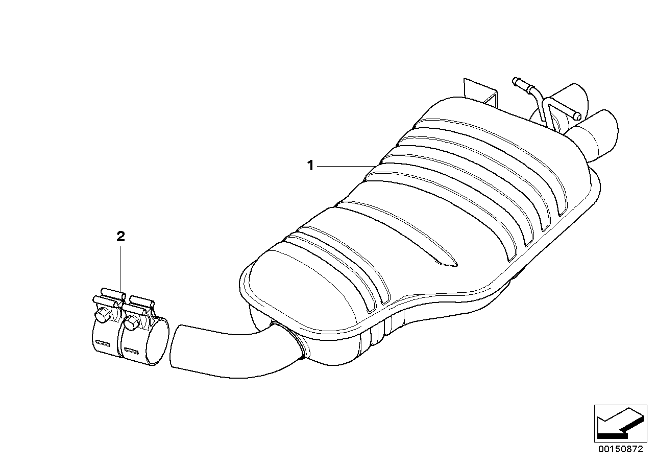 BMW 18 10 7 504 982 - Savienojošie elementi, Izplūdes gāzu sistēma ps1.lv