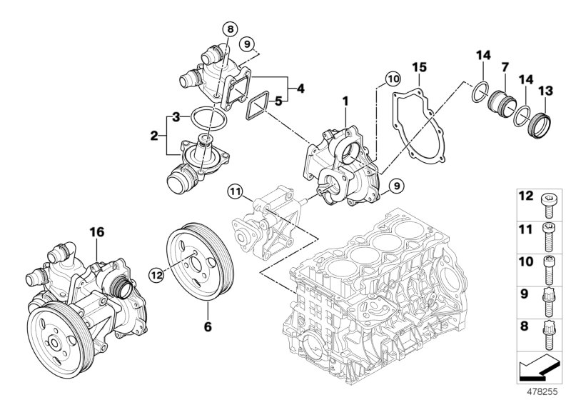 BMW 11 51 7 500 597 - Termostats, Dzesēšanas šķidrums ps1.lv