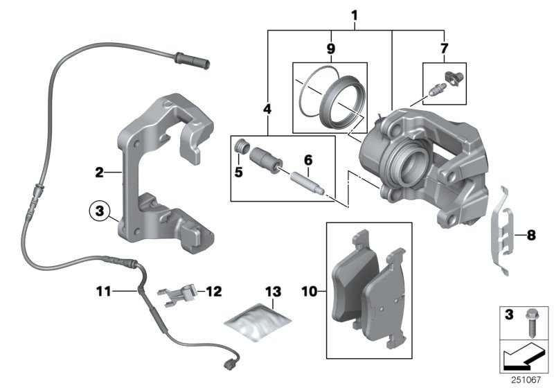 BMW 34106790921 - Bremžu suports ps1.lv