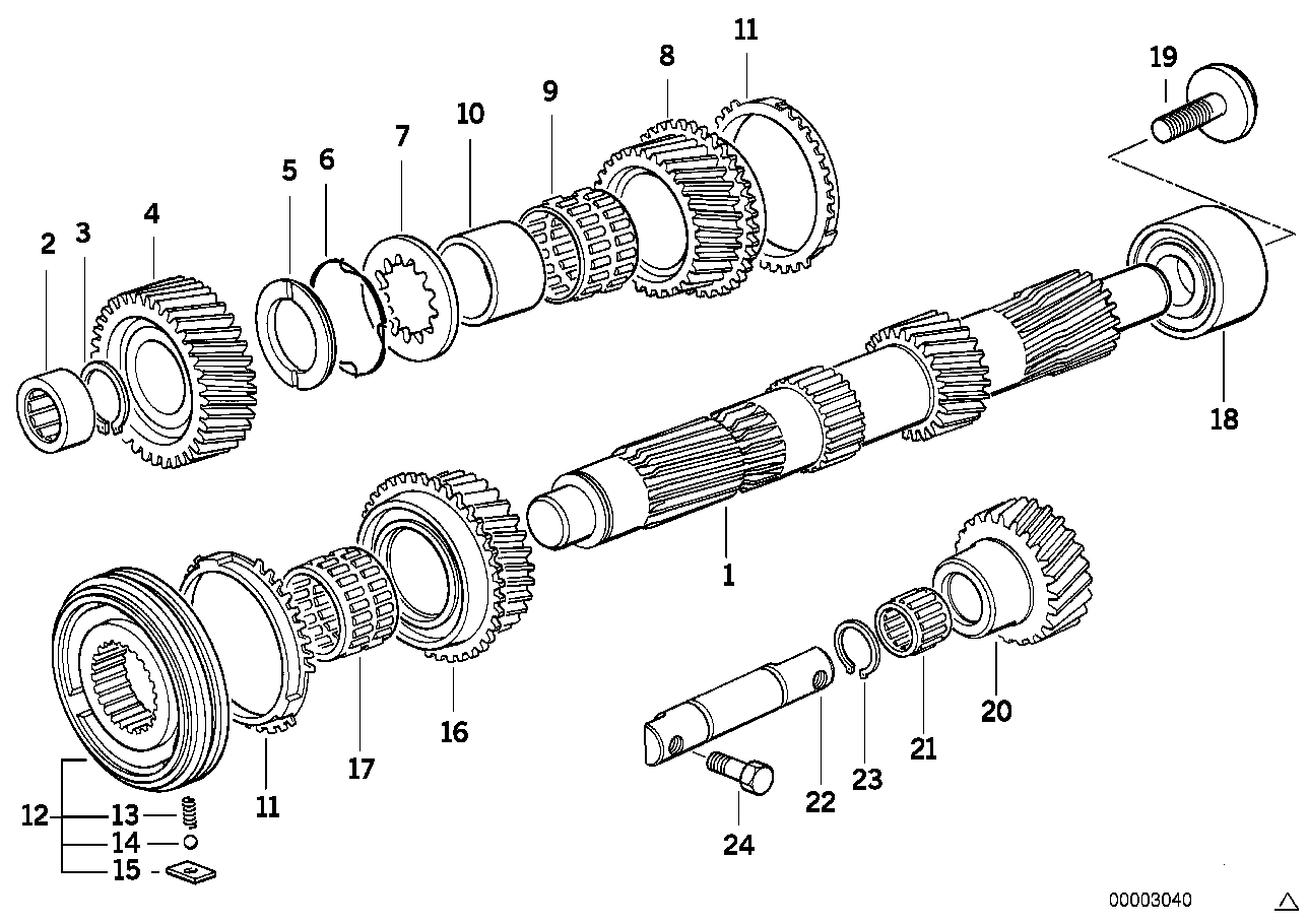 BMW 23 23 1 228 360 - Šarnīrs, Garenvārpsta ps1.lv