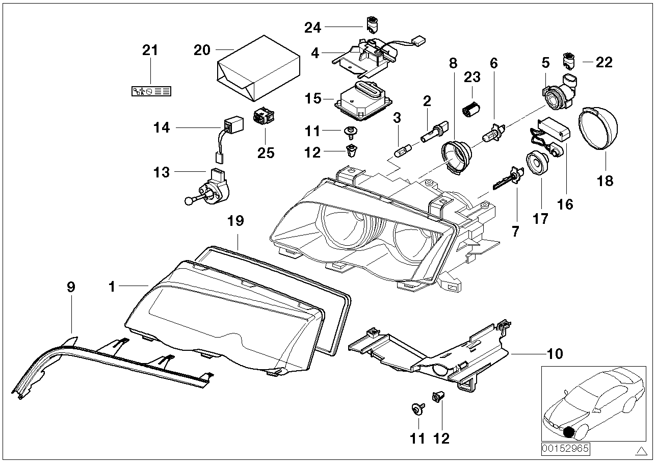 BMW 63126904548 - Ignition element Xenon-light ps1.lv