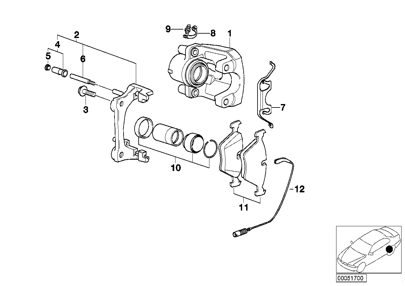 BMW 34216778168 - Bremžu uzliku kompl., Disku bremzes ps1.lv