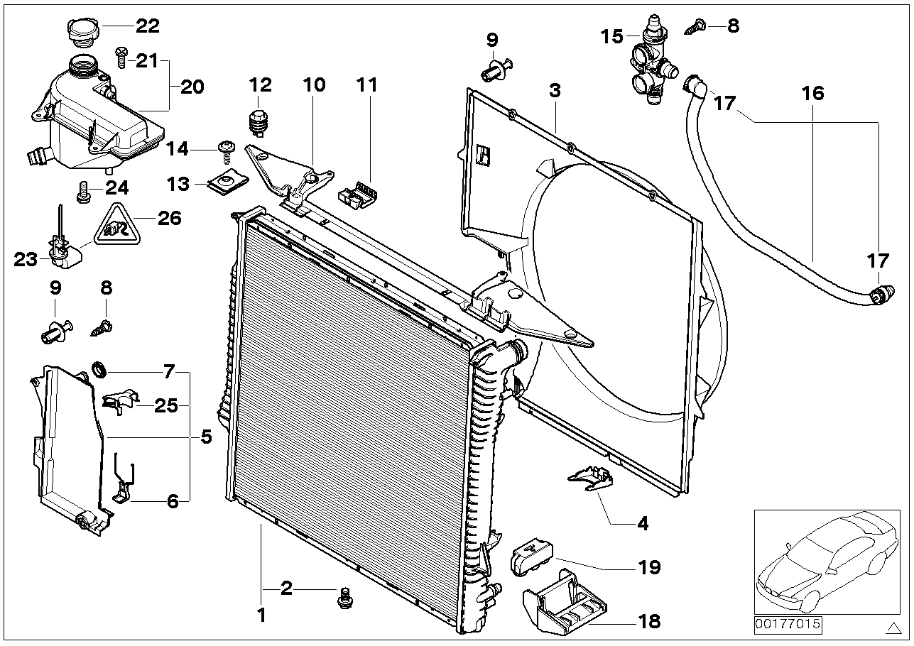 Mini 17101439101 - Radiators, Motora dzesēšanas sistēma ps1.lv