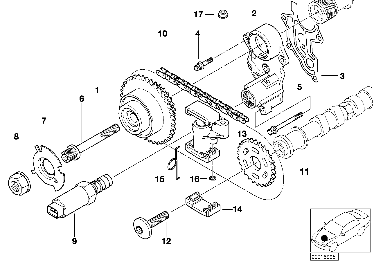 BMW 11 36 1 438 694 - Sadales vārpstas regulēšanas mehānisms ps1.lv