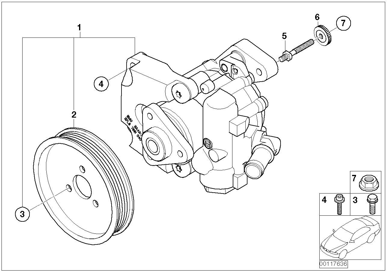 BMW 32 41 6 756 737 - Hidrosūknis, Stūres iekārta ps1.lv