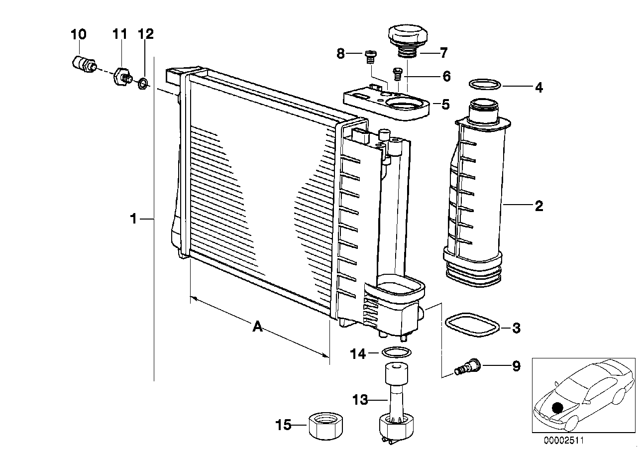 BMW 17 11 1 737 760 - Radiators, Motora dzesēšanas sistēma ps1.lv