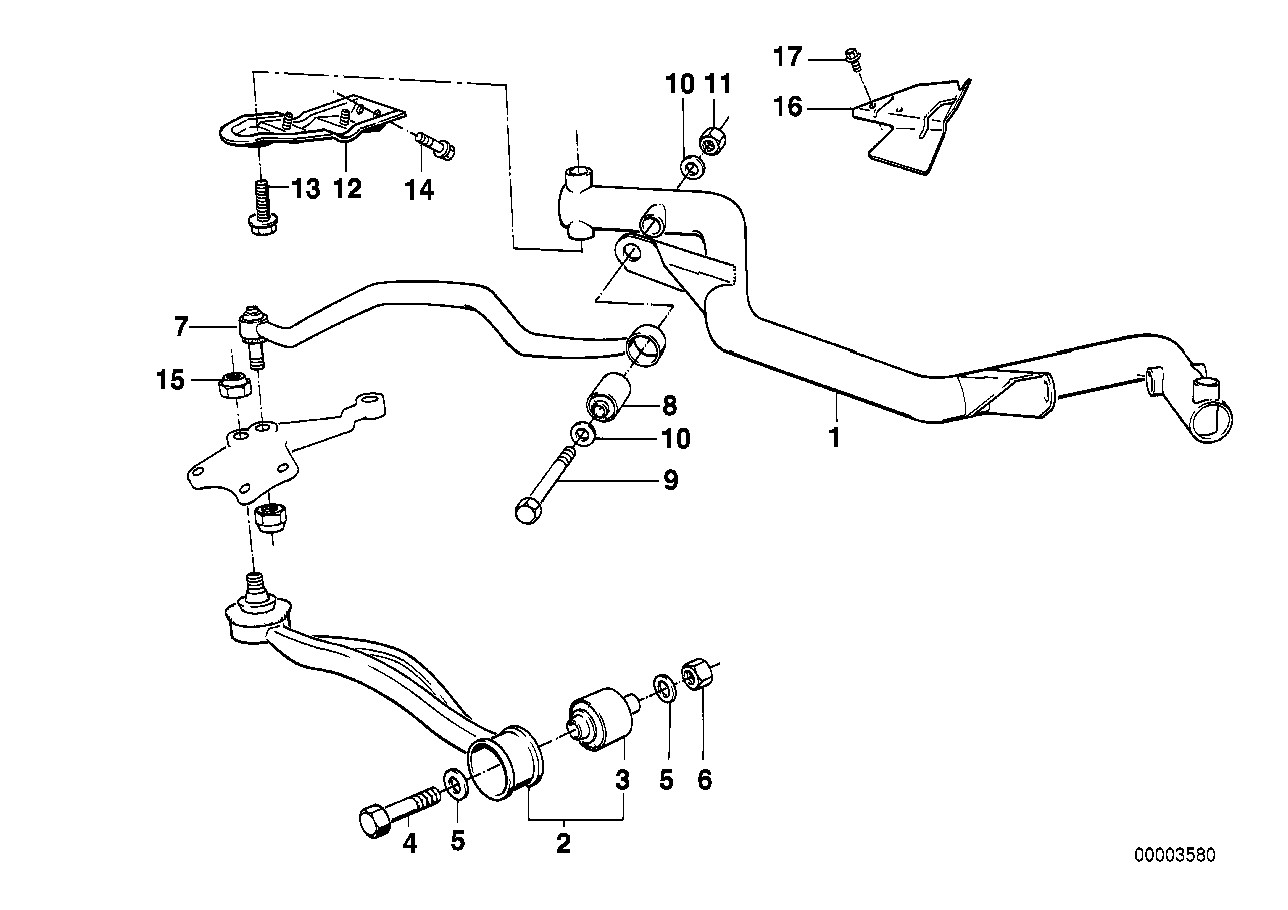 BMW 31 12 1 141 097 - Neatkarīgās balstiekārtas svira, Riteņa piekare ps1.lv