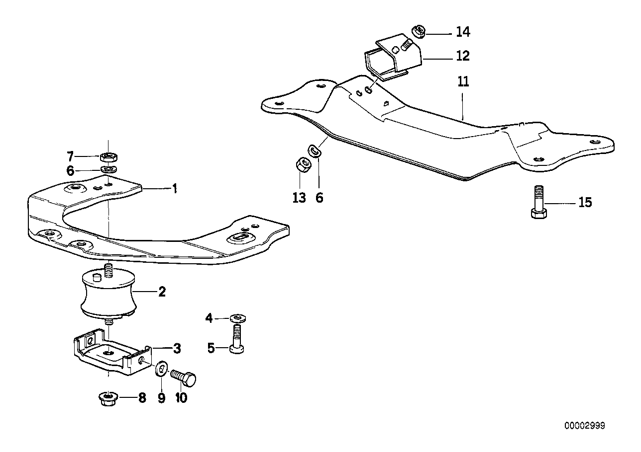 BMW 24 70 1 138 427 - Piekare, Pārnesumkārba ps1.lv