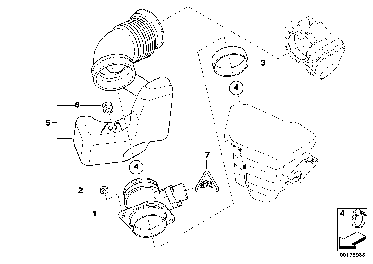 BMW Motorcycles 13 62 7 566 986 - Gaisa masas mērītājs ps1.lv