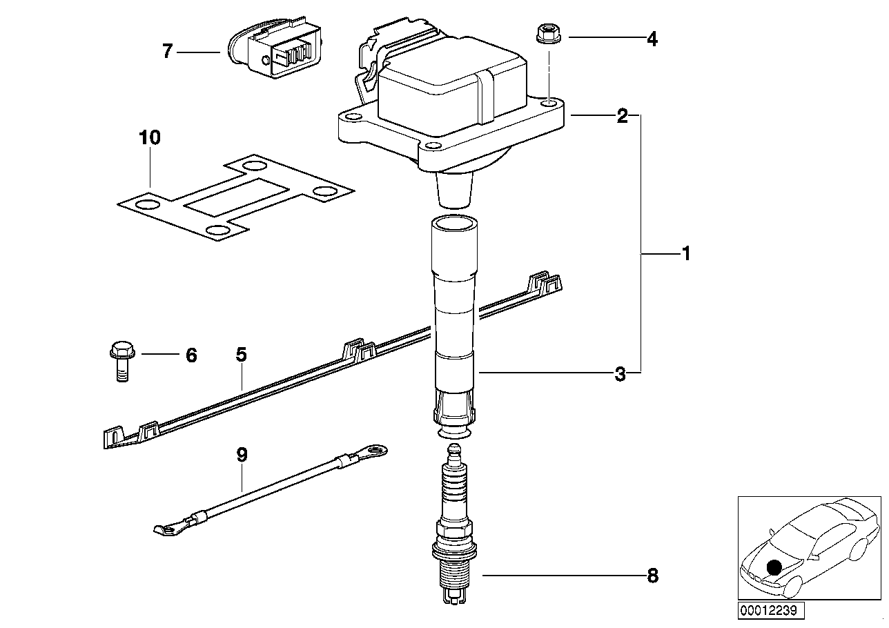 FIAT 12131703228 - Aizdedzes spole ps1.lv