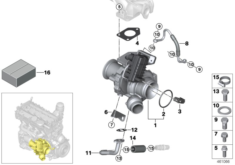 BMW 11 65 7 800 596 - Blīve, Izplūdes caurule ps1.lv