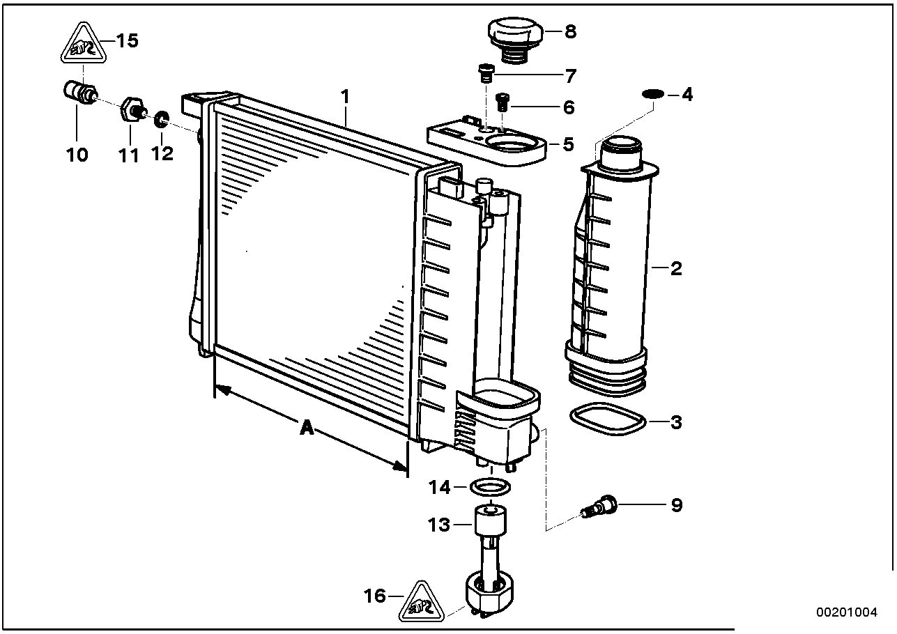 BMW 17 11 1 719 309 - Radiators, Motora dzesēšanas sistēma ps1.lv