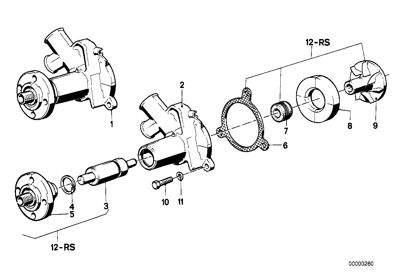 Alfa Romeo 1151.9.070.759 - Ūdenssūknis ps1.lv