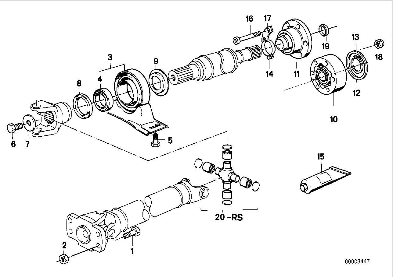 BMW 26 11 7 518 304 - Šarnīrs, Garenvārpsta ps1.lv