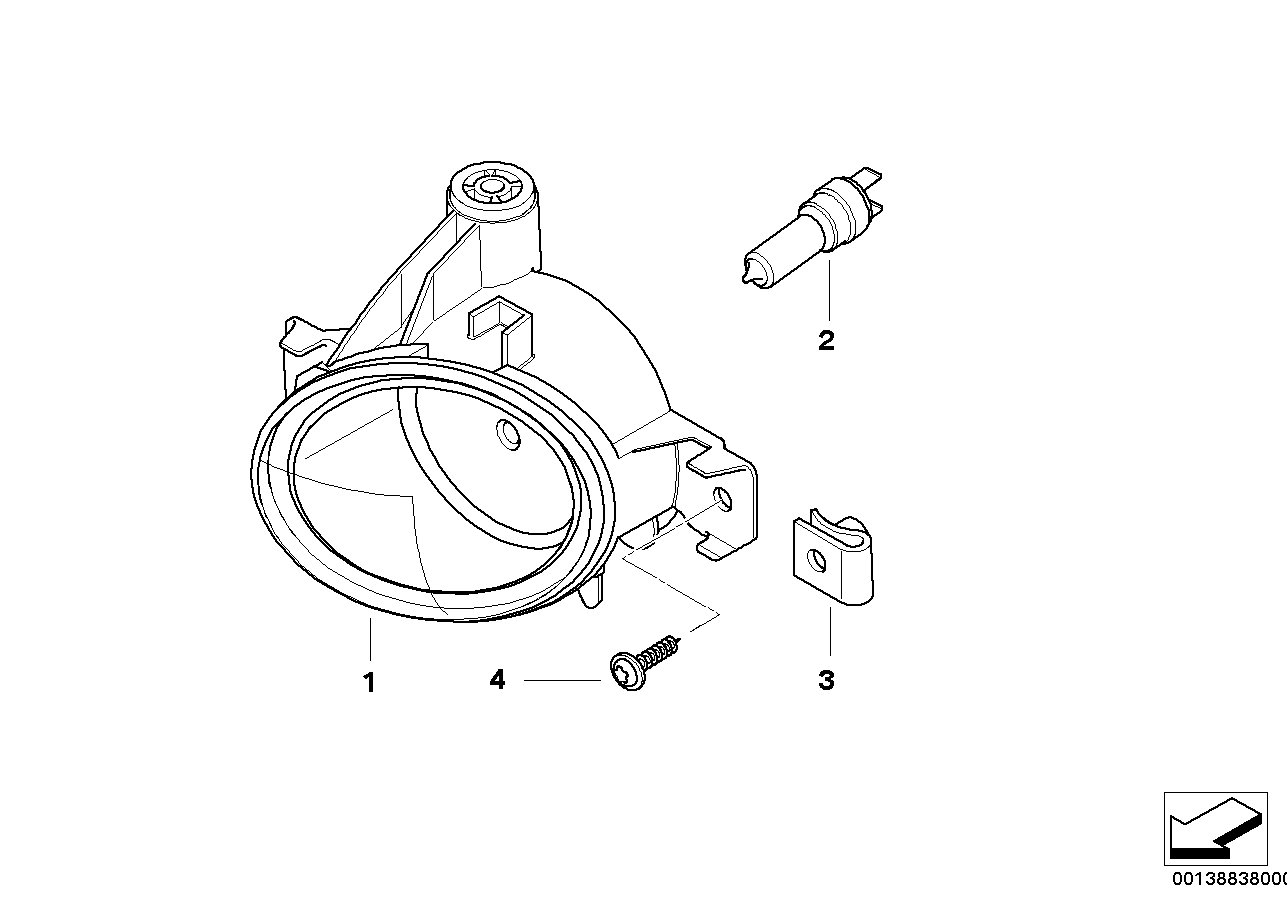 BMW 63 17 7 897 187 - Miglas lukturis ps1.lv