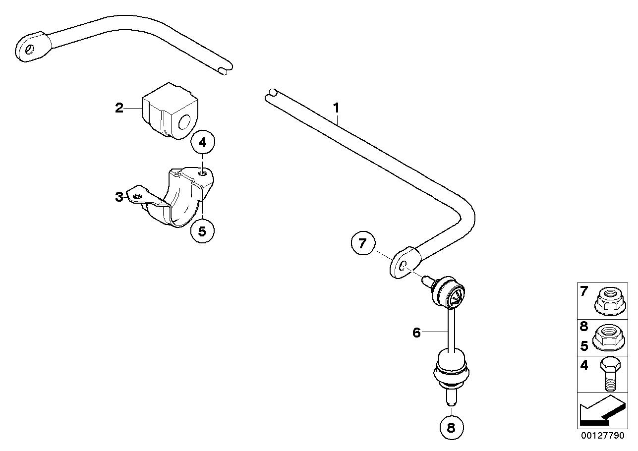 BMW 33 50 6 781 540 - Stiepnis / Atsaite, Stabilizators ps1.lv