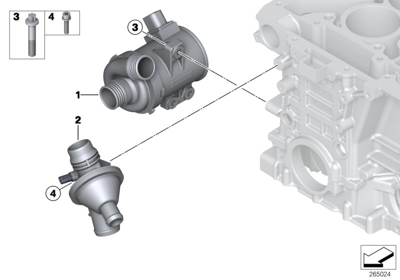 Mini 11 51 7 597 715 - Coolant pump, electrical ps1.lv