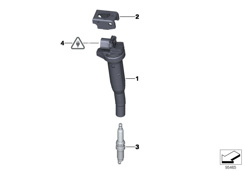 BMW (BRILLIANCE) 12 13 8 657 273 - Ignition coil ps1.lv